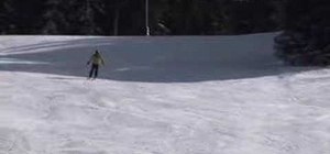 Carve turns on shaped skis