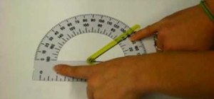 Use a protractor in geometry