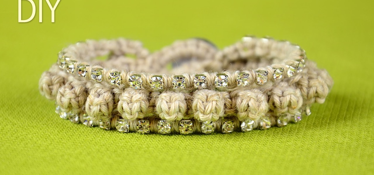 Bumps Bracelet with Crystal Chain