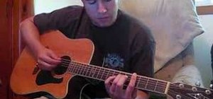 Play "Faraway" by Nickelback on acoustic guitar