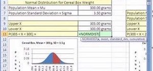 Calculate probabilities with Excel's NORMDIST function