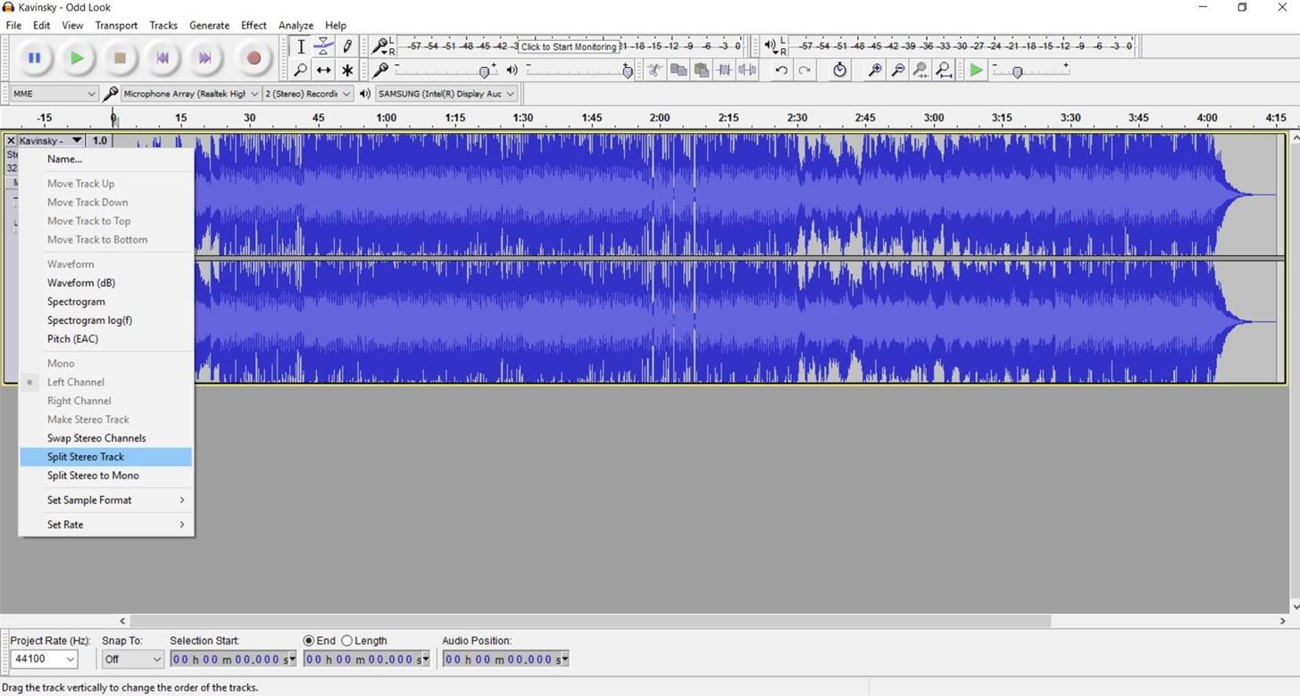 How to Remove Vocals from Songs Using Audacity