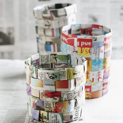 How to Make a Basket Out of Newspaper