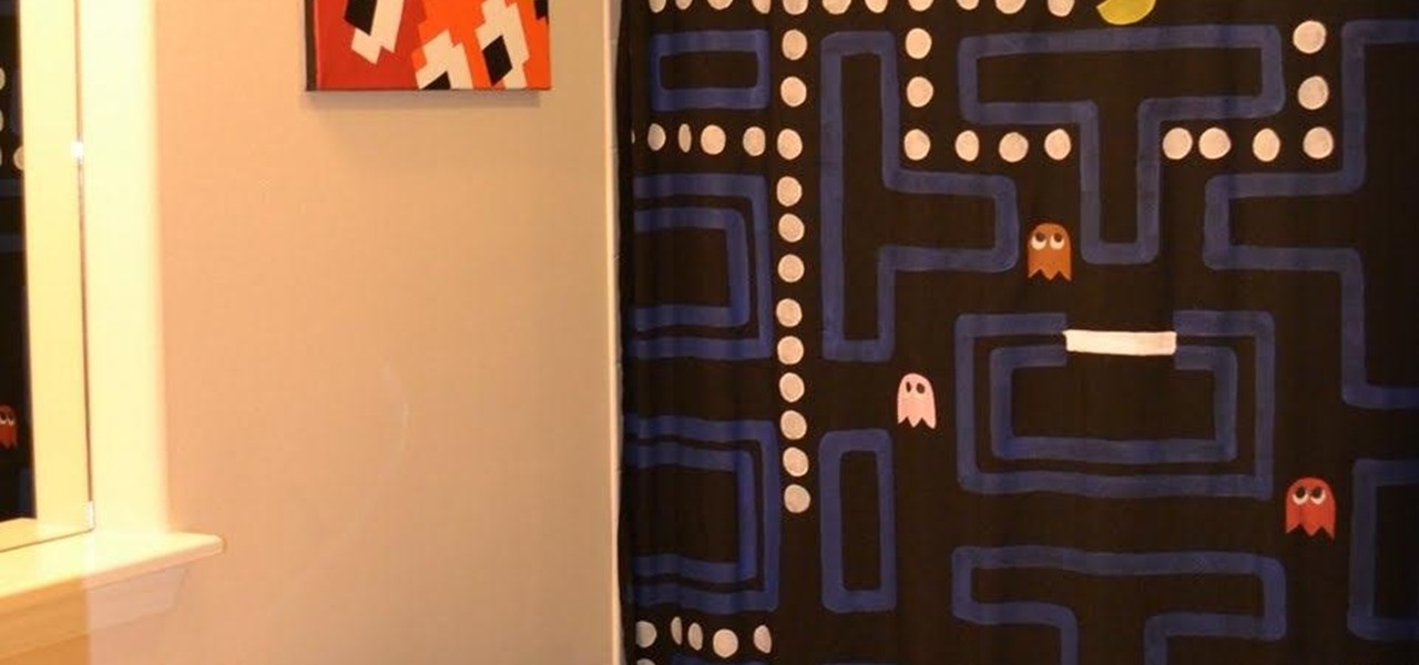 How To Make An Amazing Pac Man Shower, Nerdy Shower Curtains
