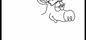Line draw a cow
