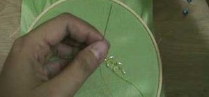 Embroider with beads and sequins