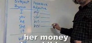 Use possessive adjectives in English