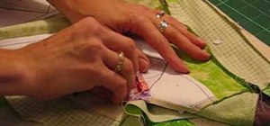 Remove the paper from a paper piece quilt