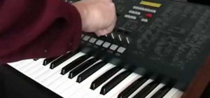 Program a Korg MS-2000 synthesizer to act as a 16-step drum machine