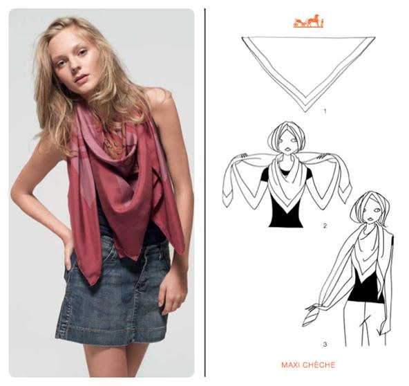 How to Knot a Hermès Scarf in 21 Different Ways