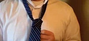 Tie a thin tie with the 4-in-hand method