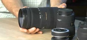 Choose between different lenses when using a DSLR camera