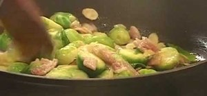 Make brussels sprouts with bacon, almonds & cream