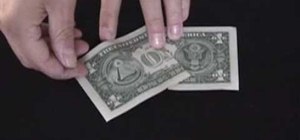 Do basic money origami folds