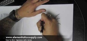 Draw Japanese waves for a tattoo