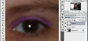 Apply eyeshadow and eye liner in Adobe Photoshop