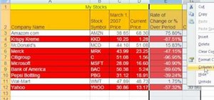 Add current stock prices to an Excel table
