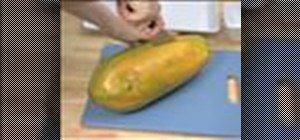Cut and prepare papaya
