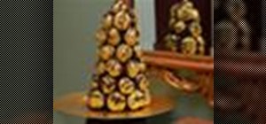 Bake a French chocolate croquembouche for Christmas