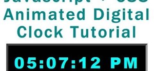 Make an animated digital clock for your website using Javascript CSS