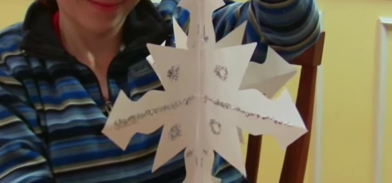 Make a 3D Paper Snowflake for the Holidays