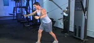 Sculpt your chest with standing cable chest flys