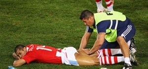 Paraguay Player Gets On-Field Butt Massages