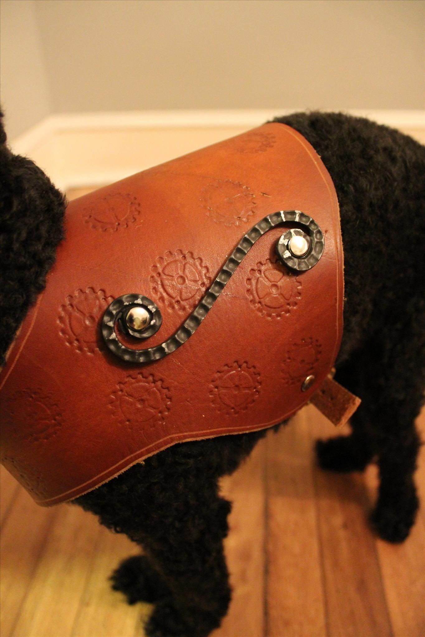 Sparky Gets Steampunked: How to Make a Leather Harness for Your Dog