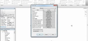 Adjust project settings in Revit Architecture 2011