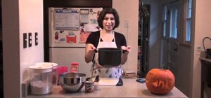 Make a pumpkin pie using real pumpkin