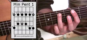 Play the minor pentatonic scale on your guitar