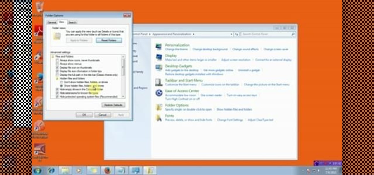 Hidden Files and Folders in Windows 7