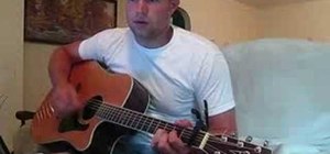 Play "Country Boy Can Survive" on the acoustic guitar