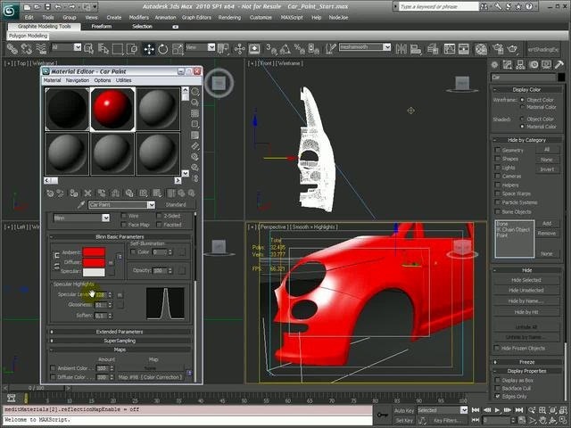 Create a car paint shader in 3ds Max 2010