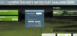 Play a matchplay challenge game in World Golf Tour