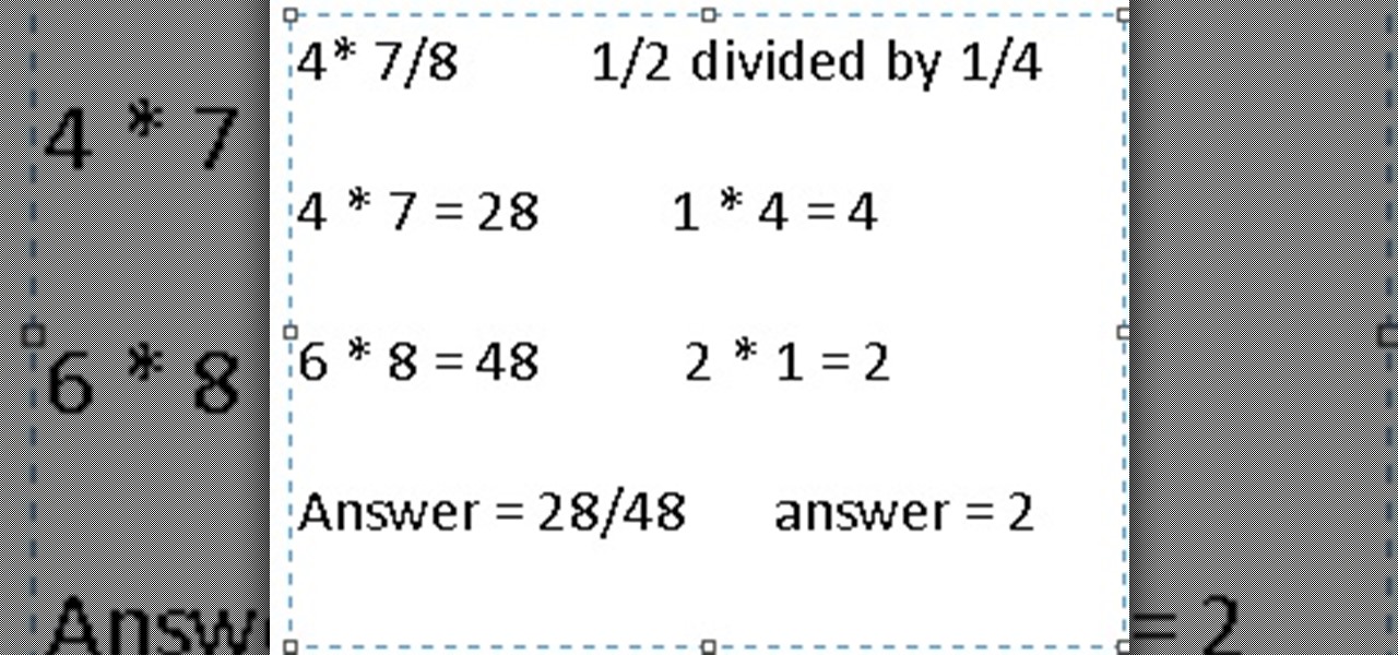 Multiply and Divide Fractions