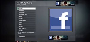 Draw the Facebook logo in the Call of Duty: Black Ops Playercard Emblem