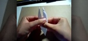 Origami a paper crane for beginners