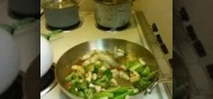 Stir fry chicken and vegetables with ramen noodles