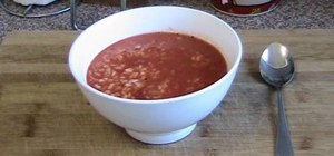 Make an easy & delicious tomato and rice soup