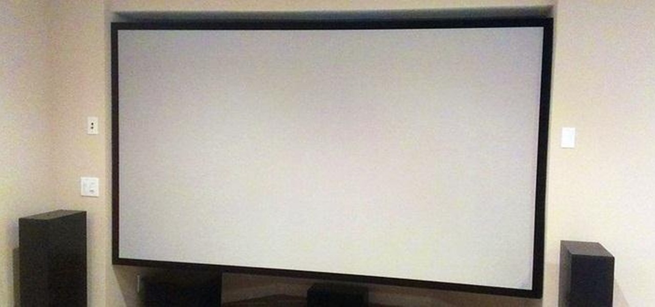Save Money on Your Home Theater with This Pro-Looking DIY Projector Screen