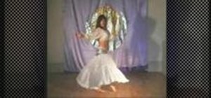 Do turns with steps & arm positions in belly dancing