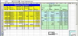 Do bank reconciliation in Microsoft Excel