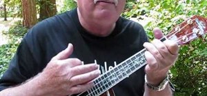 Play common 4/4-time strumming patterns on the ukulele