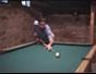 Adopt a proper stance when playing pool