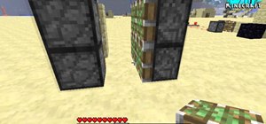 Use pistons to build a secret door in Minecraft