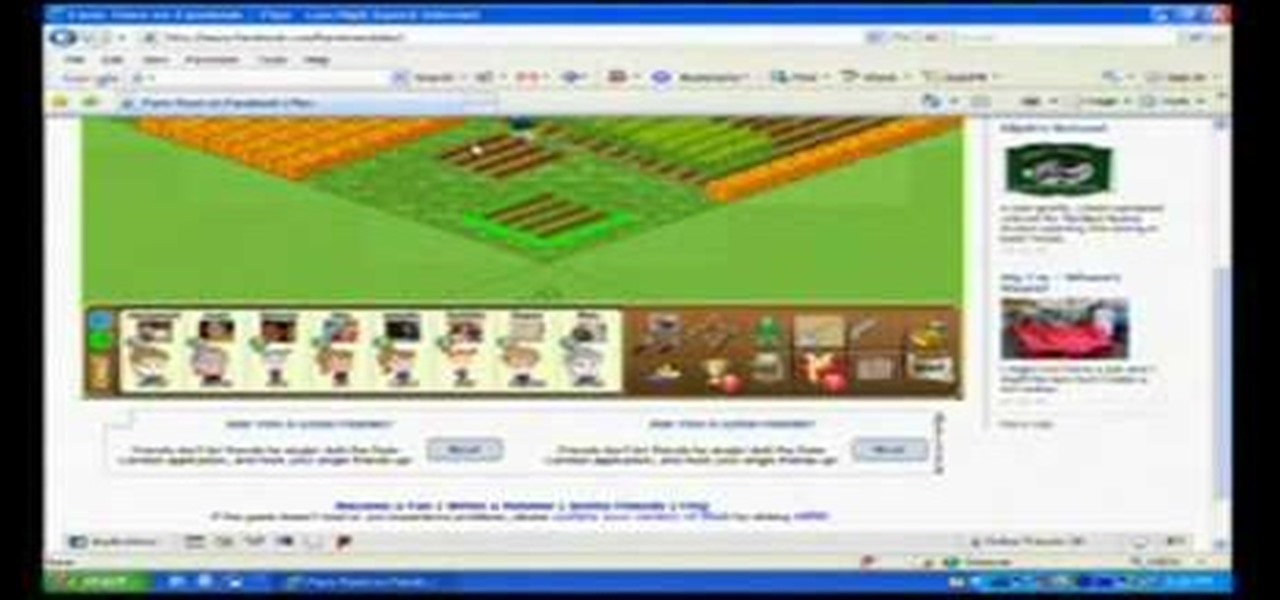 How To Stack Plow In Facebook Farm Town 04 02 09 Web Games