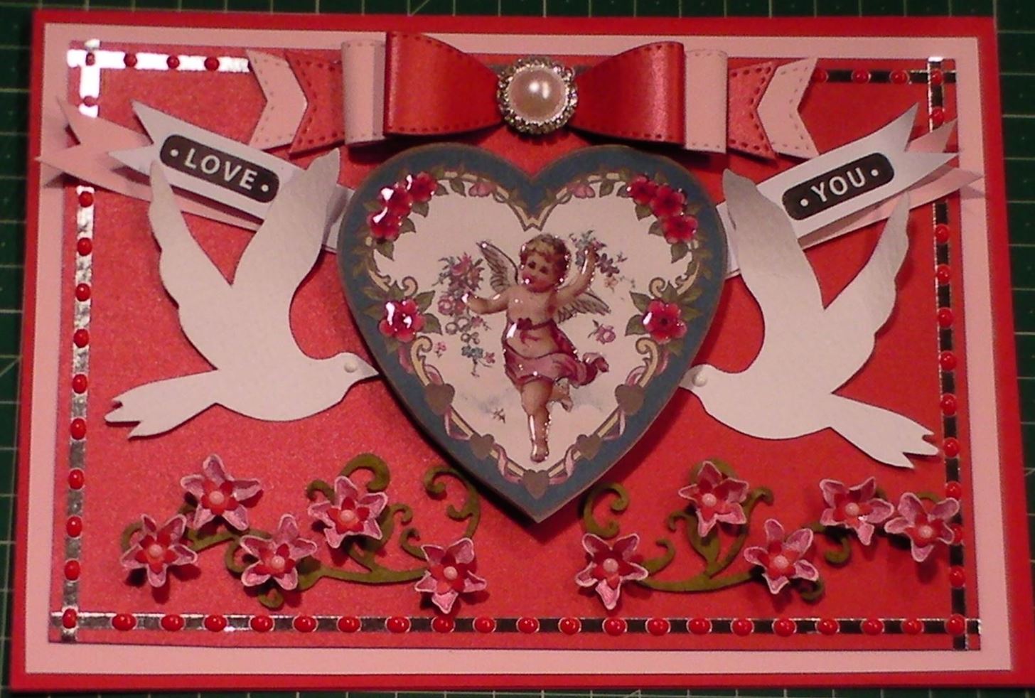 How to Make a Victorian Vintage Cherub Valentine Card