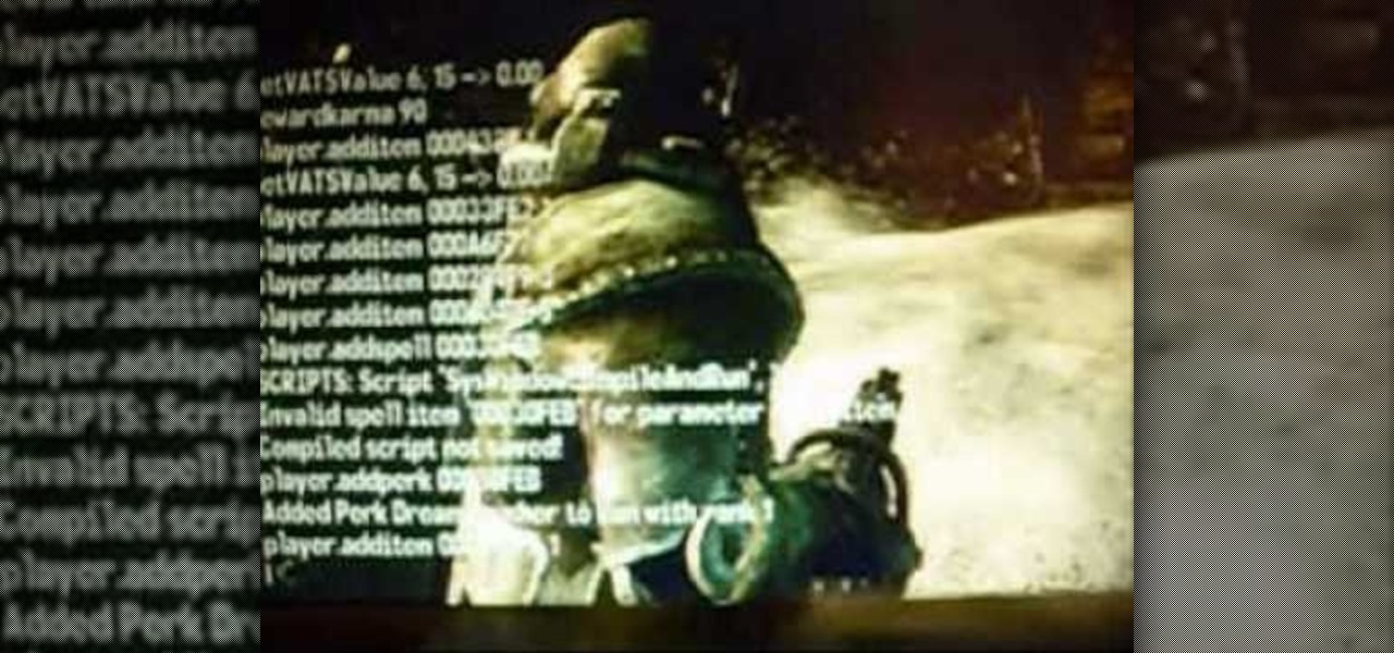 How To Use The Console Commands When Playing Fallout 3 Pc Games Wonderhowto
